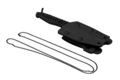 ANV Knives P100 Sleipner Cerakote, Grey Paracord, P100-038, Black Kydex Sheath, Neck Knife -Knives Discount Store ANVP100 038 06 anv