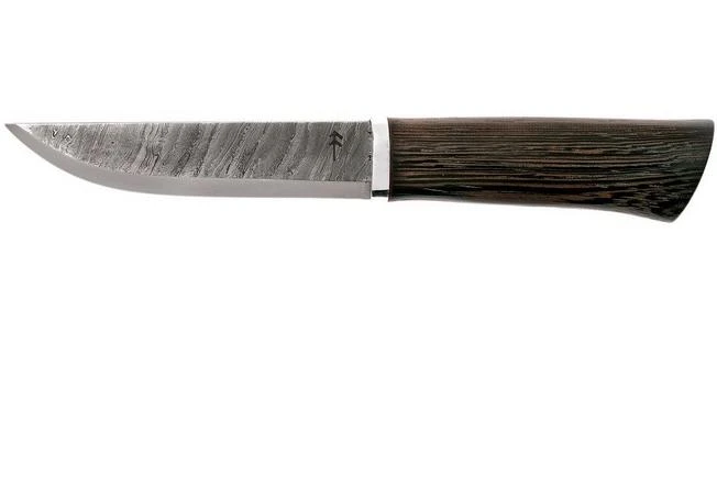 Autine Damascus Bushcraft, Wengé, Damask, Brown RH Sheath, Bushcraft Knife 3 Autine Damascus Bushcraft, Wengé, Damask, Brown RH Sheath, Bushcraft Knife