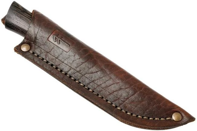 Autine Damascus Bushcraft, Wengé, Damask, Brown RH Sheath, Bushcraft Knife 9 Autine Damascus Bushcraft, Wengé, Damask, Brown RH Sheath, Bushcraft Knife - Image 7