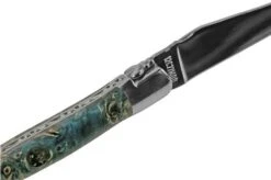 Laguiole En Aubrac Blue Poplar Burl L0212LBPIFSJ1 Poplar Wood, Polished, Laguiole Pocket Knife, 12 Cm -Knives Discount Store AUL0212LBPIFSJ1 06 laguioleaubrac