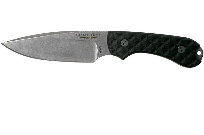 Bradford Guardian 3, Black G10 Guardian 3 M390, False Edge, Sabre Stonewashed 3FE-001-M390 3 Bradford Guardian 3, Black G10 Guardian 3 M390, False Edge, Sabre Stonewashed 3FE-001-M390