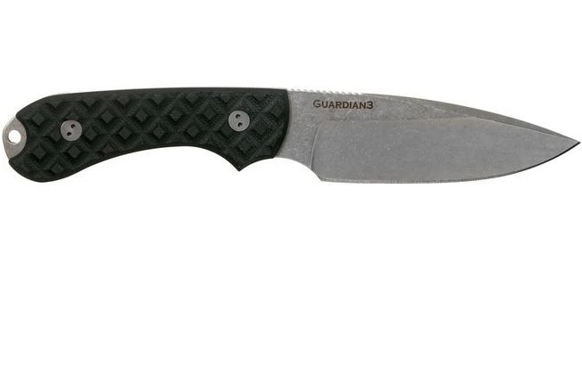 Bradford Guardian 3, Black G10 Guardian 3 M390, False Edge, Sabre Stonewashed 3FE-001-M390 4 Bradford Guardian 3, Black G10 Guardian 3 M390, False Edge, Sabre Stonewashed 3FE-001-M390 - Image 2