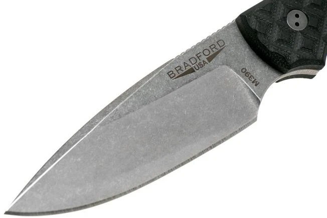 Bradford Guardian 3, Black G10 Guardian 3 M390, False Edge, Sabre Stonewashed 3FE-001-M390 5 Bradford Guardian 3, Black G10 Guardian 3 M390, False Edge, Sabre Stonewashed 3FE-001-M390 - Image 3