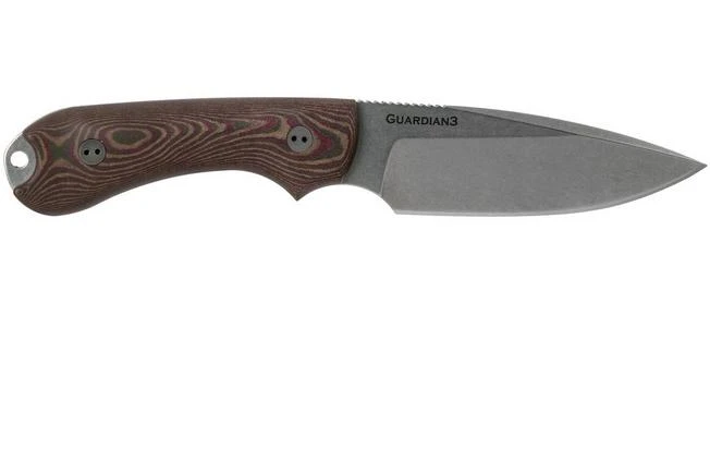 Bradford Guardian 3, 3D Brown-Red Richlite, M390 False Edge Stonewash Knivesandtools Exclusive 4 Bradford Guardian 3, 3D Brown-Red Richlite, M390 False Edge Stonewash Knivesandtools Exclusive - Image 2