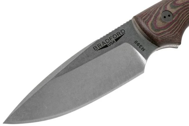 Bradford Guardian 3, 3D Brown-Red Richlite, M390 False Edge Stonewash Knivesandtools Exclusive 5 Bradford Guardian 3, 3D Brown-Red Richlite, M390 False Edge Stonewash Knivesandtools Exclusive - Image 3