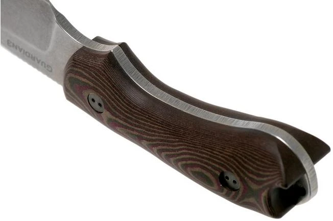 Bradford Guardian 3, 3D Brown-Red Richlite, M390 False Edge Stonewash Knivesandtools Exclusive 6 Bradford Guardian 3, 3D Brown-Red Richlite, M390 False Edge Stonewash Knivesandtools Exclusive - Image 4