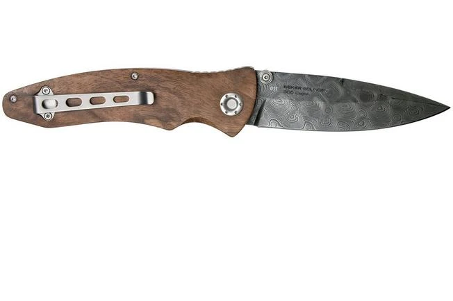 Böker Tirpitz Damast Wood Limited Edition 110192DAM Pocket Knife 4 Böker Tirpitz Damast Wood Limited Edition 110192DAM Pocket Knife - Image 2