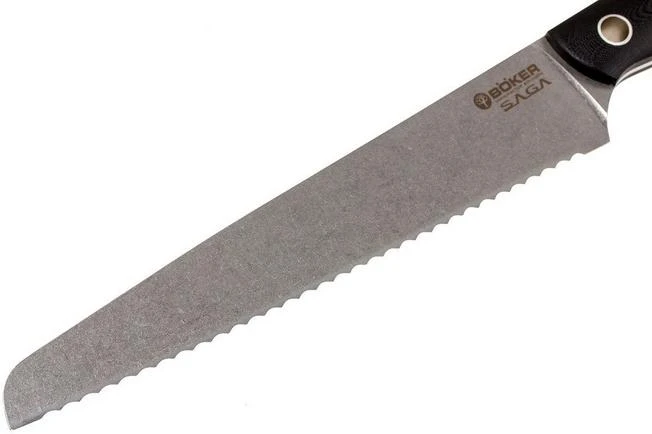 Böker 130281, Saga Bread Knife, Stonewash Finish 5 Böker 130281, Saga Bread Knife, Stonewash Finish - Image 3