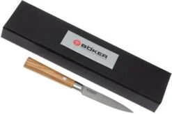 Böker Damast Olive 10 Cm Paring Knife, 130430DAM -Knives Discount Store BO130430DAM 06 boker damast olive bo130430dam 06