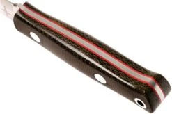 Bark River Mini Bushcrafter CPM 3V, Green Canvas Micarta, Red Liner -Knives Discount Store BRK06 022GNC RL 04 bark river brk06 022gnc rl 04