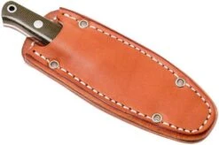 Bark River Mini Bushcrafter CPM 3V, Green Canvas Micarta, Red Liner -Knives Discount Store BRK06 022GNC RL 07 bark river brk06 022gnc rl 07