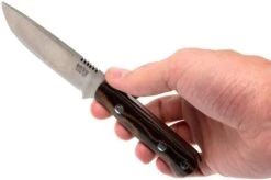 Bark River Bravo Necker II CPM 154CM, Burgundy Snakeskin Micarta -Knives Discount Store BRK07 002SBC 06 bark river brk07 002sbc 15