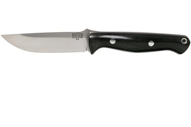 Bark River Gunny A2, Black Canvas Micarta Outdoor Knife 3 Bark River Gunny A2, Black Canvas Micarta Outdoor Knife