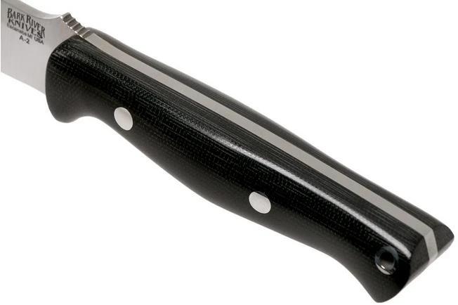 Bark River Gunny A2, Black Canvas Micarta Outdoor Knife 7 Bark River Gunny A2, Black Canvas Micarta Outdoor Knife - Image 5