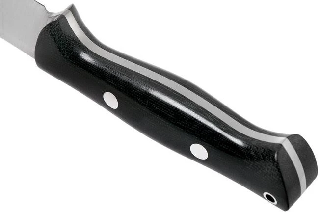 Bark River Bravo 1 LT CPM 3V Rampless, Black Canvas Micarta, Brown Sheath 6 Bark River Bravo 1 LT CPM 3V Rampless, Black Canvas Micarta, Brown Sheath - Image 4