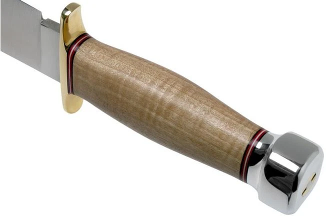 Bark River 1909 Michigan Bowie A2 Natural Curly Maple, Double Quillion, Bowie Knife 6 Bark River 1909 Michigan Bowie A2 Natural Curly Maple, Double Quillion, Bowie Knife - Image 4