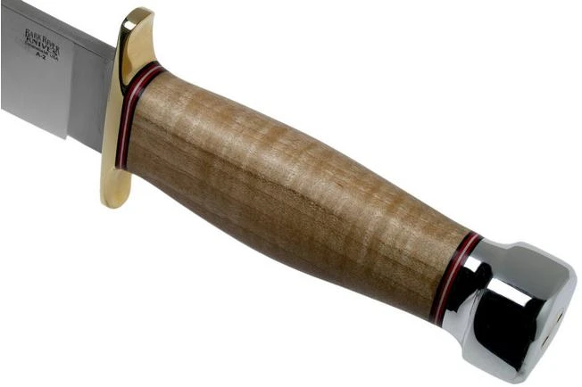 Bark River 1909 Michigan Bowie A2 Natural Curly Maple, Double Quillion, Bowie Knife 8 Bark River 1909 Michigan Bowie A2 Natural Curly Maple, Double Quillion, Bowie Knife - Image 6