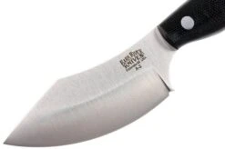 Bark River JX6 Companion A2, Black Canvas Micarta, Brown Sheath -Knives Discount Store BRK10 112BRKC 03 bark river brk10 112brkc 03