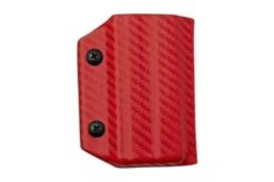 Clip And Carry Kydex Sheath SOG Powerlock, Carbon Fiber Red SPWRLK-CF-RED Belt Holster