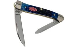 Case Mini Copperhead Navy Blue Bone, Rogers Jig, 07062, 62109W SS Pocket Knife