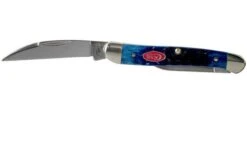 Case Mini Copperhead Navy Blue Bone, Rogers Jig, 07062, 62109W SS Pocket Knife 9 Case Mini Copperhead Navy Blue Bone, Rogers Jig, 07062, 62109W SS Pocket Knife -Knives Discount Store CE07062 03 case