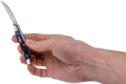 Case Mini Copperhead Navy Blue Bone, Rogers Jig, 07062, 62109W SS Pocket Knife 11 Case Mini Copperhead Navy Blue Bone, Rogers Jig, 07062, 62109W SS Pocket Knife -Knives Discount Store CE07062 05 case