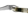 Case Russlock, Tang Stamp Series, Peach Seed Jig, Olive Green Bone 21517, 61953L SS Pocket Knife