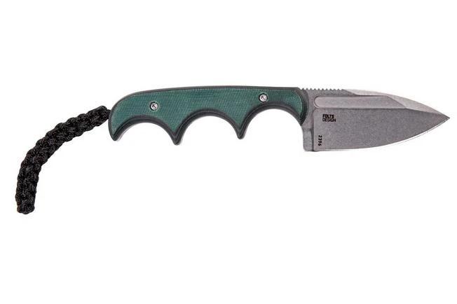 CRKT Minimalist Spear Point, Green Black, Neck Knife, Alan Folts Design 4 CRKT Minimalist Spear Point, Green Black, Neck Knife, Alan Folts Design - Image 2