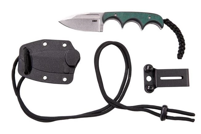 CRKT Minimalist Spear Point, Green Black, Neck Knife, Alan Folts Design 9 CRKT Minimalist Spear Point, Green Black, Neck Knife, Alan Folts Design - Image 7