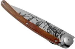 Deejo Tattoo 37g, Coral Wood, Corsair 1CB000063 Pocket Knife -Knives Discount Store DJ1CB000063 04 deejo