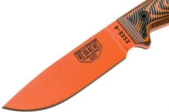 ESEE Model 4 Orange Blade 3D Orange-Black G10 Survival Knife 4POR-006 Black Sheath + Belt Clip -Knives Discount Store EE 4POR 006 03 esee knives