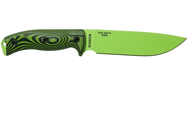 ESEE Model 6 Venom Green Blade 3D Neon Green-Black G10 Survival Knife 6PVG-007 Black Sheath + Clip Plate 4 ESEE Model 6 Venom Green Blade 3D Neon Green-Black G10 Survival Knife 6PVG-007 Black Sheath + Clip Plate - Image 2