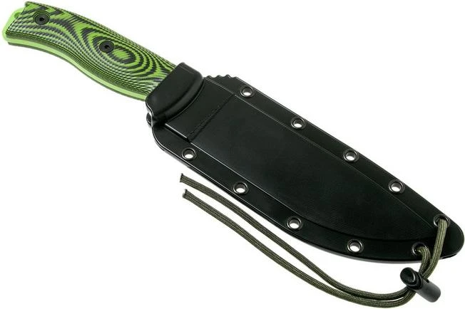 ESEE Model 6 Venom Green Blade 3D Neon Green-Black G10 Survival Knife 6PVG-007 Black Sheath + Clip Plate 8 ESEE Model 6 Venom Green Blade 3D Neon Green-Black G10 Survival Knife 6PVG-007 Black Sheath + Clip Plate - Image 6