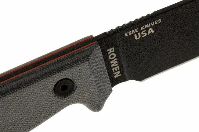 ESEE Model 3 Black Blade, Grey Handle 3P-KO Survival Knife Without Sheath 6 ESEE Model 3 Black Blade, Grey Handle 3P-KO Survival Knife Without Sheath - Image 4
