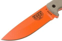 ESEE Model 5 Orange 5POG OD Green Micarta Survival Knife With Kydex Sheath + Belt Clip 12 ESEE Model 5 Orange 5POG OD Green Micarta Survival Knife With Kydex Sheath + Belt Clip -Knives Discount Store EE ESEE 5POG 03 esee knives
