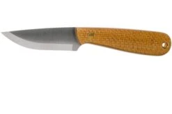 Brisa Necker 70, 001 Scandi Mustard Micarta, Neck Knife
