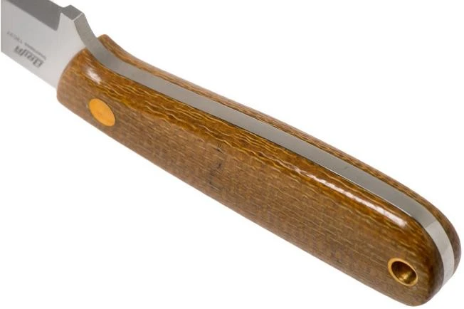 Brisa Necker 70, 001 Scandi Mustard Micarta, Neck Knife 6 Brisa Necker 70, 001 Scandi Mustard Micarta, Neck Knife - Image 4