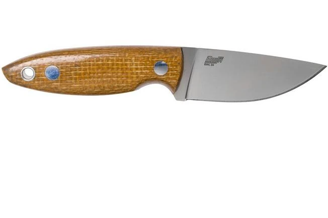 Brisa Scara 60 Mustard Micarta RWL34 23305 Neck Knife 4 Brisa Scara 60 Mustard Micarta RWL34 23305 Neck Knife - Image 2