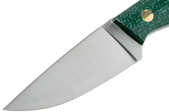 Brisa Bobtail 80 Green Micarta Handle, 12C27, Leather Sheath 9958 5 Brisa Bobtail 80 Green Micarta Handle, 12C27, Leather Sheath 9958 - Image 3
