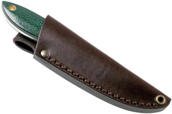Brisa Bobtail 80 Green Micarta Handle, 12C27, Leather Sheath 9958 9 Brisa Bobtail 80 Green Micarta Handle, 12C27, Leather Sheath 9958 - Image 7