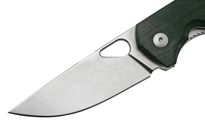 GiantMouse ACE Nimbus V3 Double Black Canvas Micarta, Tumbled Magnacut, Pocket Knife 5 GiantMouse ACE Nimbus V3 Double Black Canvas Micarta, Tumbled Magnacut, Pocket Knife - Image 3