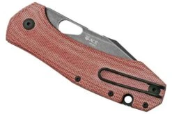 GiantMouse ACE Grand, Blackwashed M390, Burgundy Canvas Micarta Pocket Knife -Knives Discount Store GMGRAND BU MIC 04 giantmouse