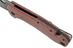 GiantMouse ACE Grand, Blackwashed M390, Burgundy Canvas Micarta Pocket Knife -Knives Discount Store GMGRAND BU MIC 07 giantmouse