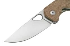 GiantMouse ACE Nimbus V2 Natural Canvas Micarta Pocket Knife, Ansø En Voxnaes Design -Knives Discount Store GMNIMBUS04 03 giantmouse