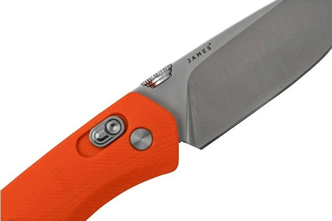 The James Brand The Carter Orange G10 + Stainless Straight, JAKN108188-00 Pocket Knife 7 The James Brand The Carter Orange G10 + Stainless Straight, JAKN108188-00 Pocket Knife - Image 5