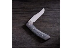 Jack Wolf Cyborg Jack CYBO-01-BLK Black Canvas Micarta, Slipjoint Pocket Knife -Knives Discount Store JW CYBO 01 BLK 03 jackwolf