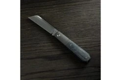 Jack Wolf Midnight Jack, Black Canvas Micarta MIDNI-01-BLK Slipjoint Pocket Knife