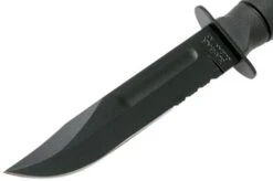 KA-BAR Short 1257 Partially Serrated, Fixed Knife, Leather Sheath -Knives Discount Store KA1257 03 ka bar