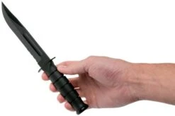 KA-BAR Short 1257 Partially Serrated, Fixed Knife, Leather Sheath -Knives Discount Store KA1257 06 ka bar