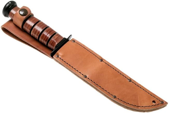 KA-BAR Single Mark 1320 Plain Edge, Leather, Leather Sheath 9 KA-BAR Single Mark 1320 Plain Edge, Leather, Leather Sheath - Image 7